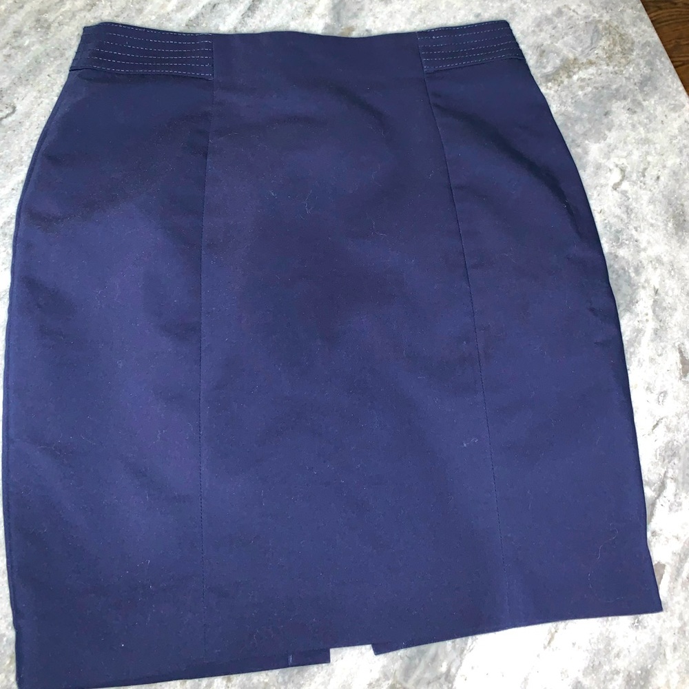 H & M navy blue dress skirt - size 12
